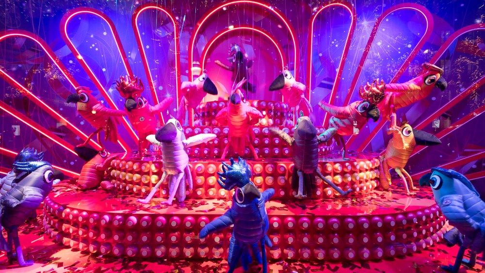 The window display at Printemps in Paris.
