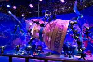 The window display at Printemps in Paris.