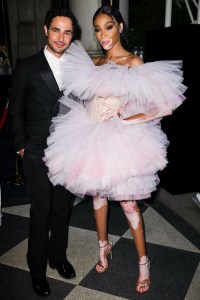 Zac Posen, who closed his eponymous business this year, with Winnie Harlow.