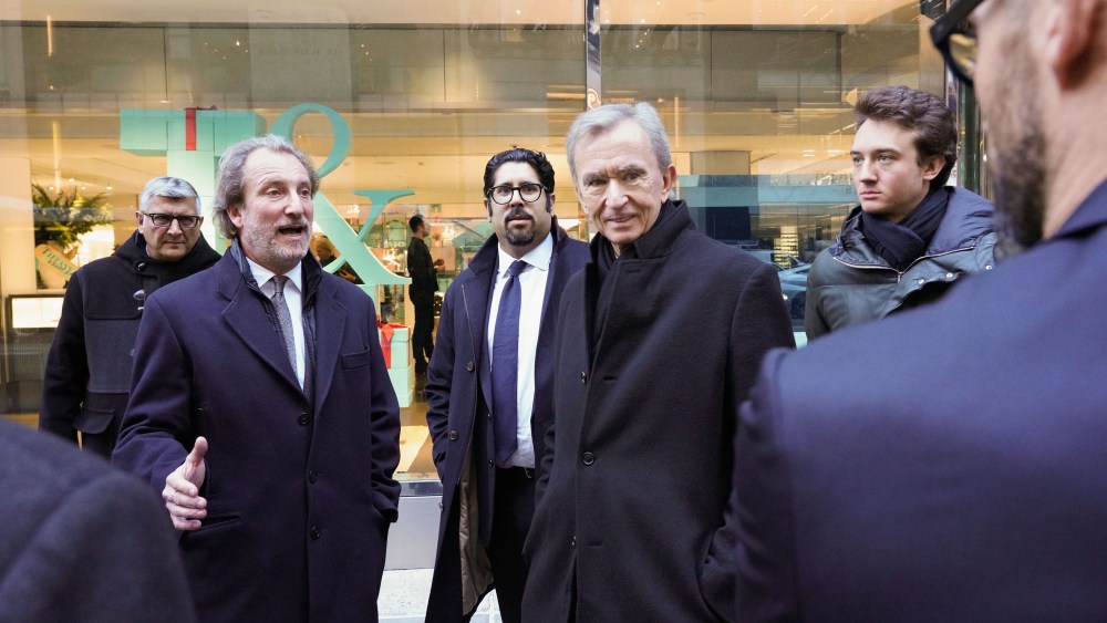 Alessandro Bogliolo, Bernard Arnault, and Frederic Arnault