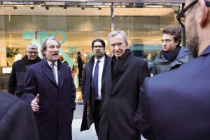 Alessandro Bogliolo, Bernard Arnault, and Frederic Arnault