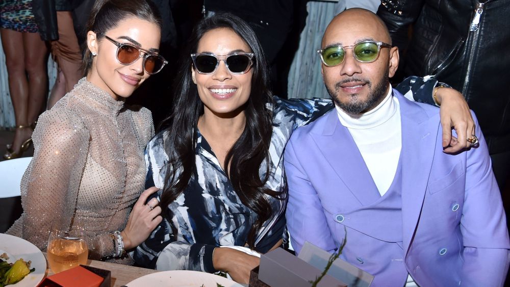 Olivia Culpo, Rosario Dawson and Swizz Beatz.