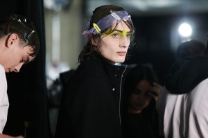 Backstage at Dior Men's Pre-Fall 2020.