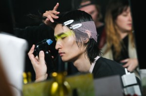 Backstage at Dior Men's Pre-Fall 2020.