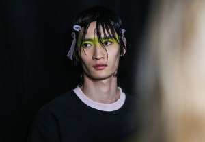 Backstage at Dior Men's Pre-Fall 2020.