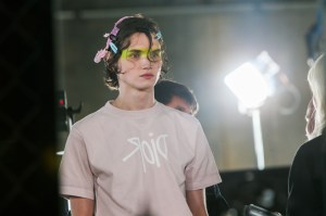 Backstage at Dior Men's Pre-Fall 2020.