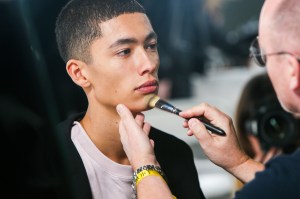 Backstage at Dior Men's Pre-Fall 2020.