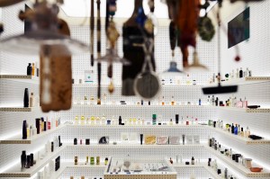 A look inside the beauty space at Dover Street Market in Los Angeles.