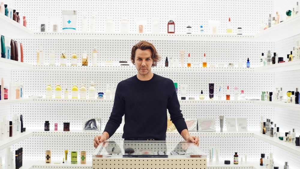 A look inside the beauty space at Dover Street Market in Los Angeles.