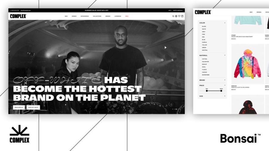 Complex is the latest youth-oriented brand to give culture-conscious consumers a seamless new way to shop. Complex Networks uses Bonsai's native checkout tech so that consumers can buy streetwear, art and fashion without exiting Complex Shop.