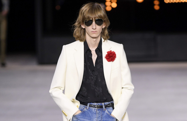 Model on the catwalk