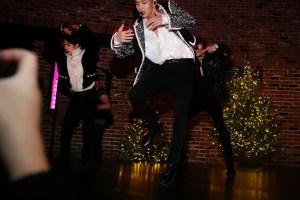 Monsta x performing.