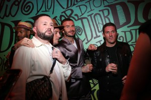 Kim Jones and David Beckham