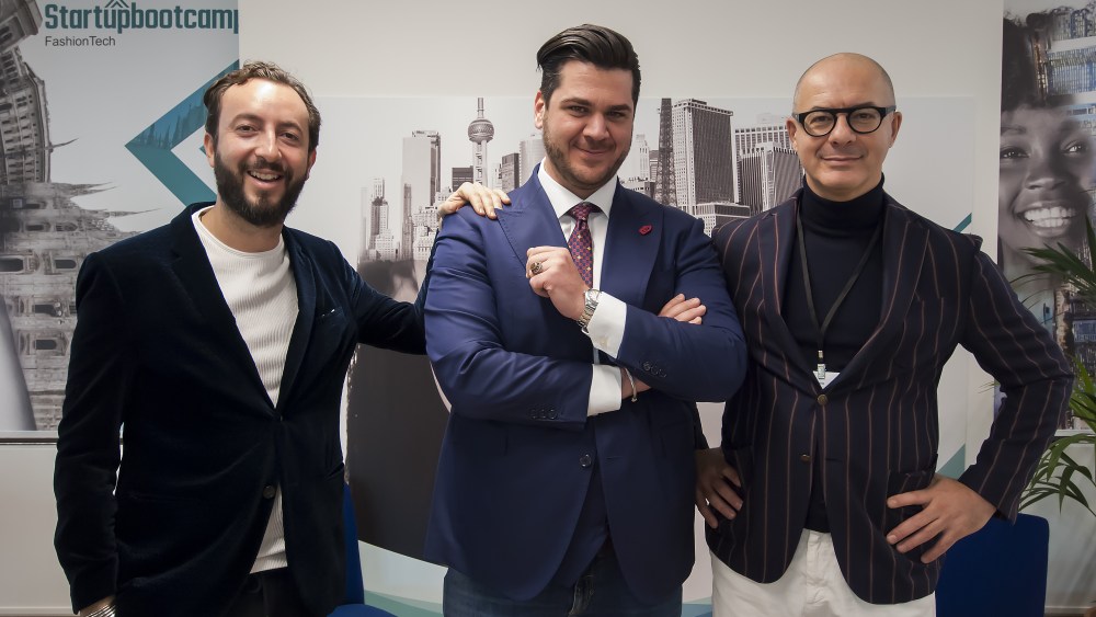 Stefano Galassi, Startupbootcamp's managing director for the "FashionTech" program, Nazzareno Mengoni, co-founder of Startupbootcamp Italy and Alceo Rapagna, CEO Italy of Startupbootcamp, Innoleaps and The Talent Institute.