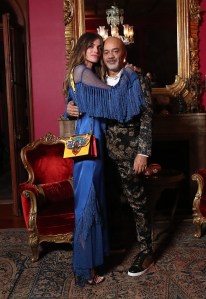 Elisa Sednaoui and Christian Louboutin
