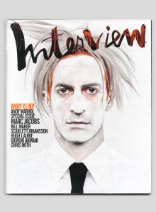 Marc Jacobs as Andy Warhol. Photo by Mikael Jansson, 2008. 