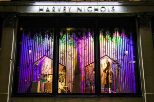 The window display at Harvey Nichols.