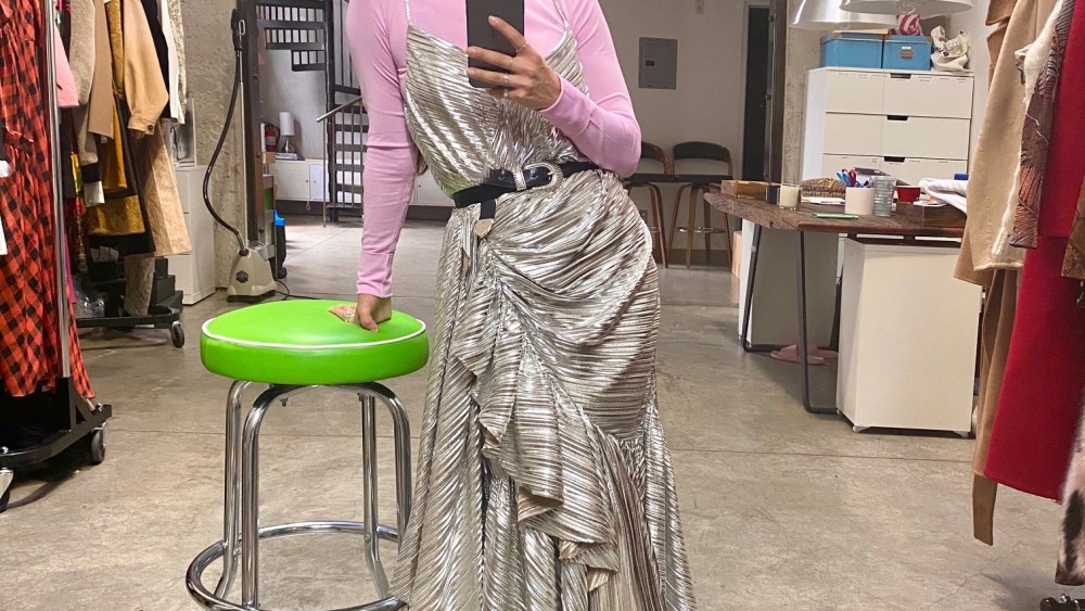 Sophie Lopez wearing the Rodarte dress.