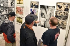 The scene at the Museum of Graffiti opening party.