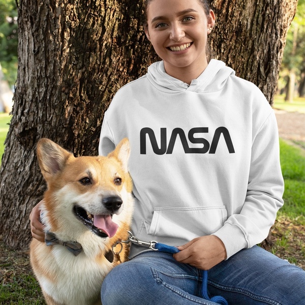 A women's NASA hoodie sells for $11 on Wish.