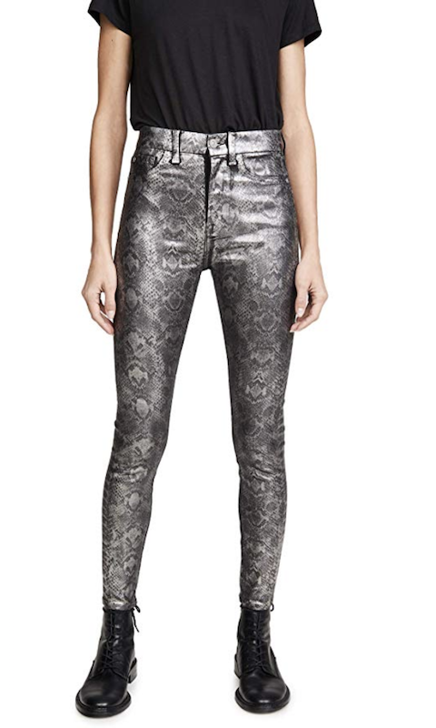 Here are some denim pieces featuring studs, rhinestones and other glam accents to wear on New Year’s.