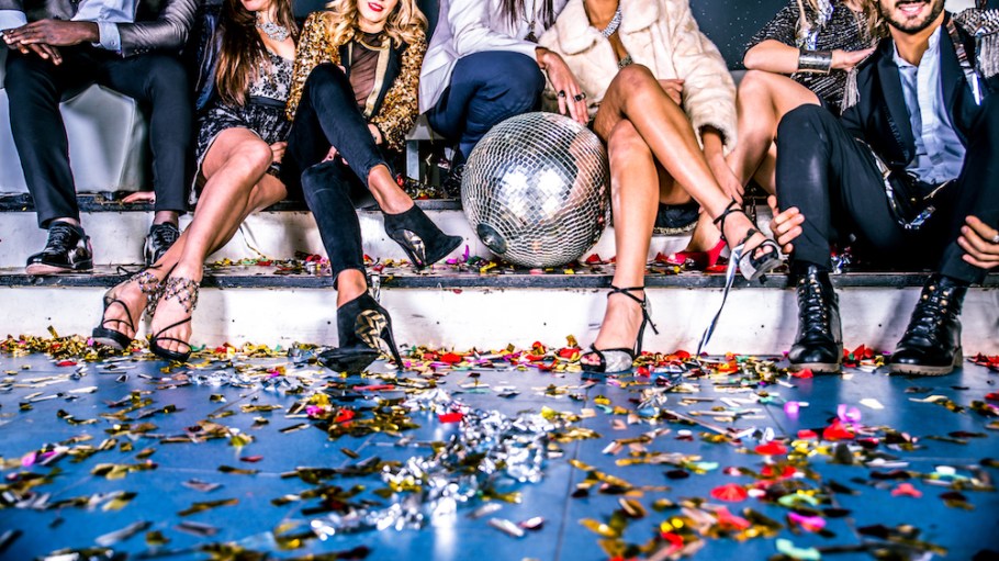 From Balenciaga to Kenneth Cole, here are some denim pieces featuring studs, rhinestones and other glam accents to wear for New Year’s.