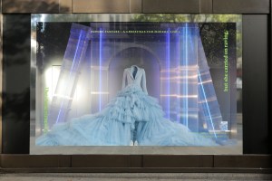 The window display at Selfridges.