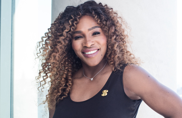 Serena wearing clothes from her line, 'Serena'