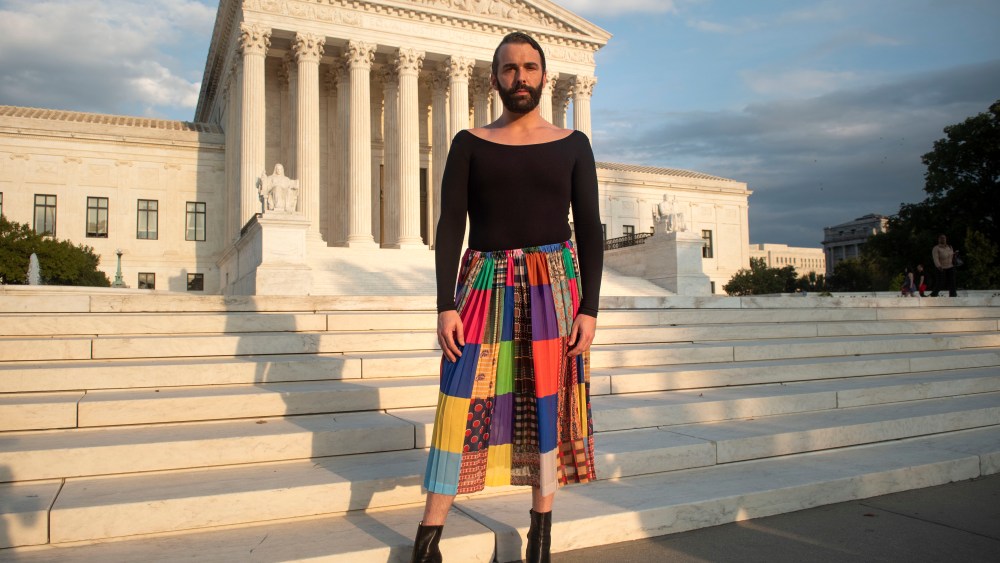 Queer Eye star and author Jonathan Van Ness is photographed in front of the Supreme Court after spending the day with Human Rights Campaign volunteers meeting with members of Congress and encouraging support for issues critical to the LGBTQ community on in WashingtonHRC 2019 Lobby Day, Washington, USA - 26 Sep 2019