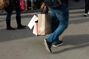 Shoppers on Super Saturday in New York City.