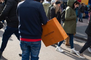 Shoppers on Super Saturday in New York City.