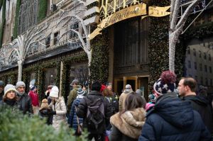 Shoppers on Super Saturday in New York City.