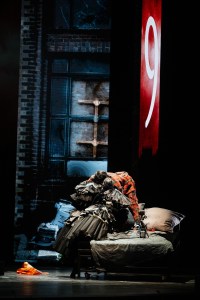 The scene at The Vienna Opera's newest performance, "Orlando," with costumes by Rei Kawakubo.