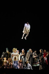 The scene at The Vienna Opera's newest performance, "Orlando," with costumes by Rei Kawakubo.