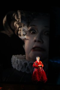 The scene at The Vienna Opera's newest performance, "Orlando," with costumes by Rei Kawakubo.