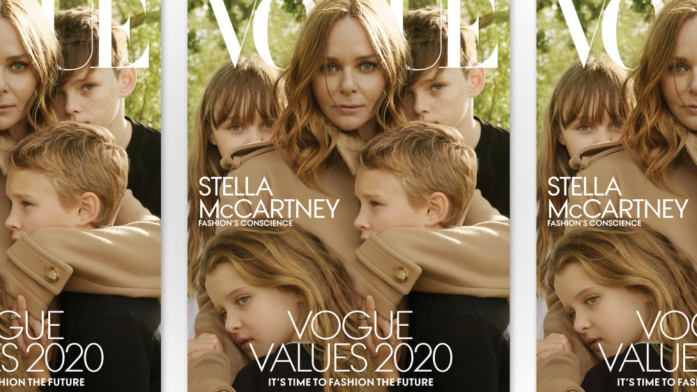 Stella McCartney on Vogue's January cover.