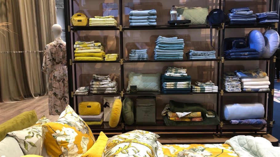 Essenza home textiles displayed at Heimtextil 2020. At Heimtextil, SPOTT trends consultancy's Anja Bisgaard Gaede said the climate crisis gives rise to new 2020-21 home textile trends.