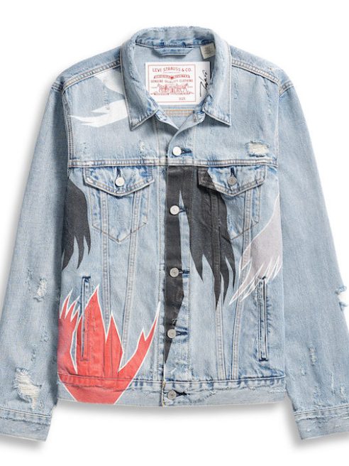 Levi’s and Futura Laboratories collaborated on a capsule featuring Pointman and is sold only in China and Japan for Chinese New Year.