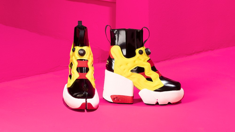 The new high-fashion sneaker is a hybridization of both Reebok's Instapump fury and Maison Margiela's signature split-toe Tabi footwear.