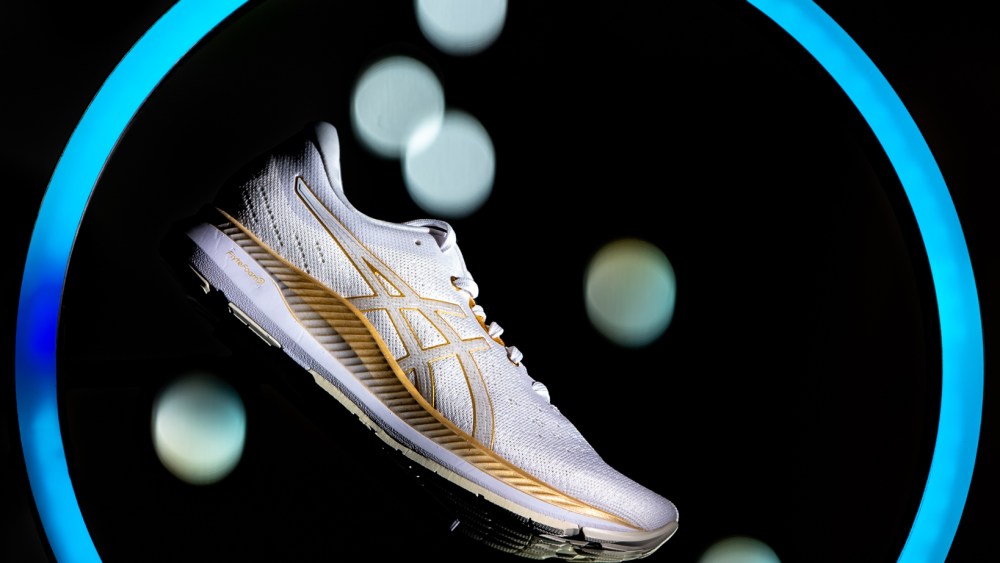 Asics showed off its new EvoRide smart shoe, which is designed to save runners' energy. The company also showcased its sports tech research from its Asics Institute of Sport Science (ISS), which looks into how tech can help people run further, faster and easier.