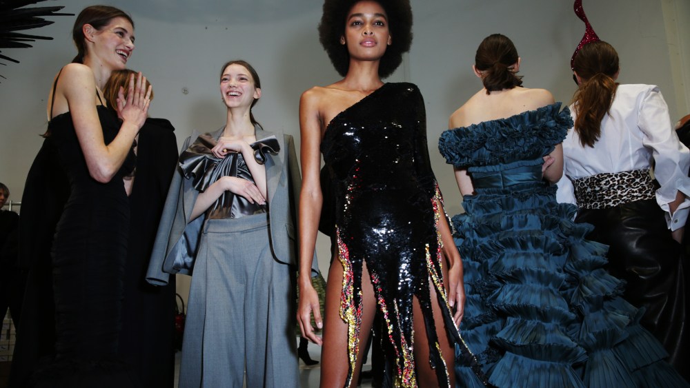 Backstage at Alexandre Vauthier Couture Spring 2020
