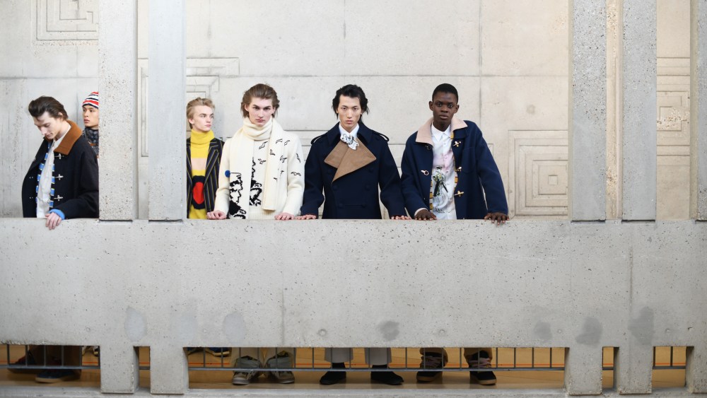 Backstage at  Lanvin Men’s Fall 2020