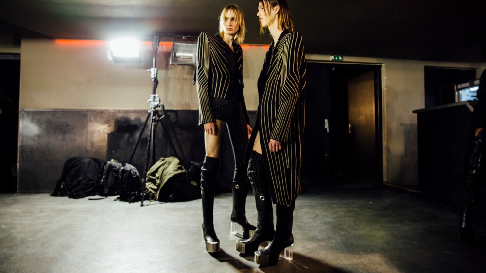 Backstage at Rick Owens Men’s Fall 2020