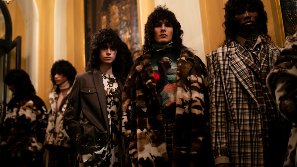 Backstage at Edward Crutchley Men's Fall 2020