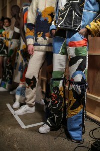 Backstage at Bethany Williams LFW Men's Fall 2020