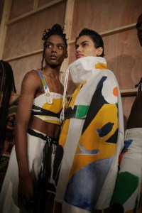 Backstage at Bethany Williams LFW Men's Fall 2020