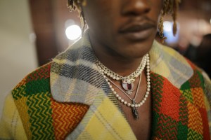 Backstage at Bethany Williams LFW Men's Fall 2020