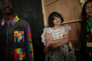 Backstage at Bethany Williams LFW Men's Fall 2020