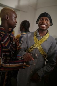 Backstage at Bethany Williams LFW Men's Fall 2020