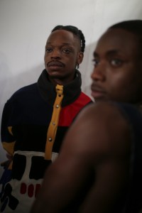 Backstage at Bethany Williams LFW Men's Fall 2020